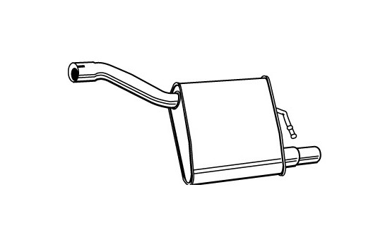 Exhaust backbox / end silencer 71403 Walker