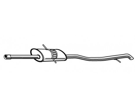 Exhaust backbox / end silencer 72143 Walker