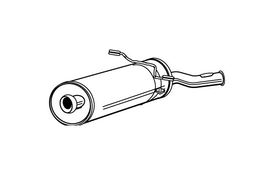 Exhaust backbox / end silencer 72178 Walker