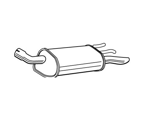 Exhaust backbox / end silencer 72292 Walker