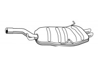 Exhaust backbox / end silencer 72310 Walker