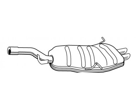 Exhaust backbox / end silencer 72310 Walker