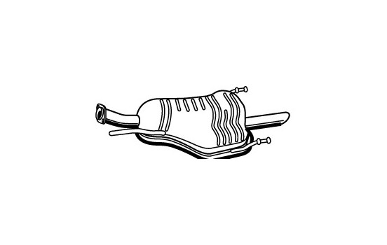 Exhaust backbox / end silencer 72351 Walker