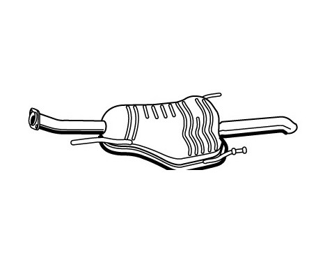 Exhaust backbox / end silencer 72356 Walker
