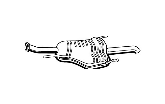 Exhaust backbox / end silencer 72356 Walker