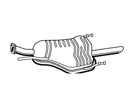 Exhaust backbox / end silencer 72357 Walker