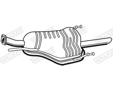 Exhaust backbox / end silencer 72357 Walker, Image 10