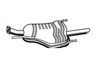 Exhaust backbox / end silencer 72360 Walker