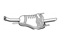 Exhaust backbox / end silencer 72361 Walker