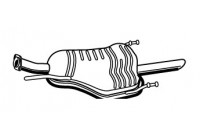 Exhaust backbox / end silencer 72362 Walker