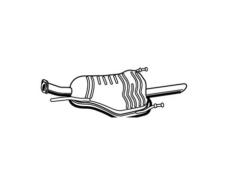 Exhaust backbox / end silencer 72362 Walker