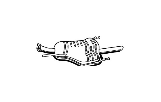 Exhaust backbox / end silencer 72362 Walker