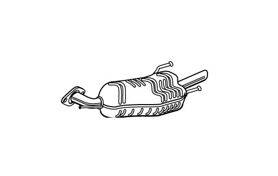 Exhaust backbox / end silencer 72376 Walker