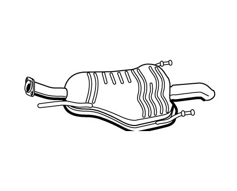 Exhaust backbox / end silencer 72377 Walker
