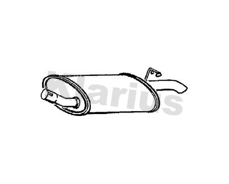 Exhaust backbox / end silencer