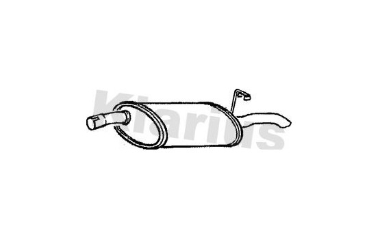 Exhaust backbox / end silencer