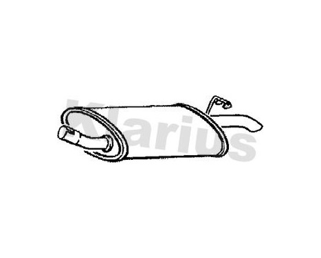 Exhaust backbox / end silencer