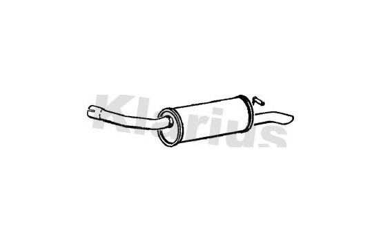 Exhaust backbox / end silencer