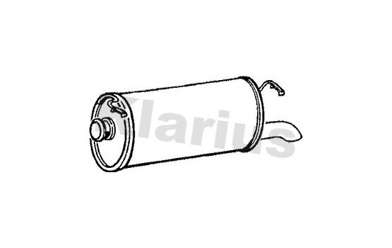 Exhaust backbox / end silencer