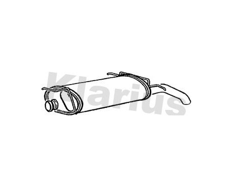 Exhaust backbox / end silencer