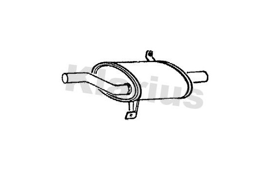 Exhaust backbox / end silencer