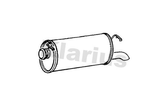 Exhaust backbox / end silencer