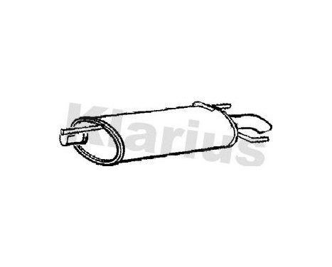 Exhaust backbox / end silencer
