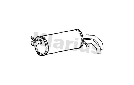 Exhaust backbox / end silencer
