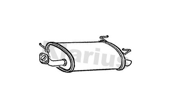 Exhaust backbox / end silencer