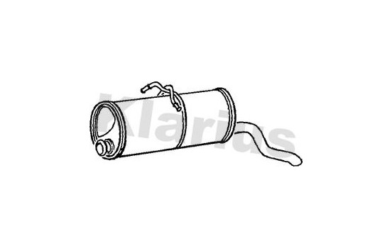 Exhaust backbox / end silencer