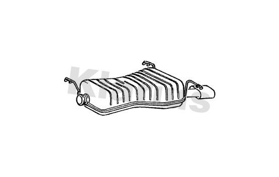 Exhaust backbox / end silencer