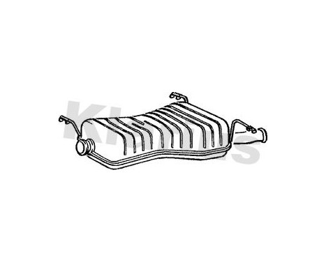 Exhaust backbox / end silencer