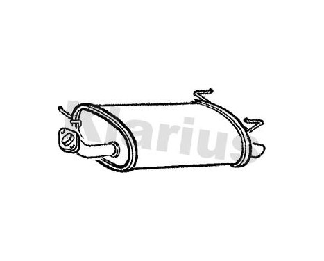 Exhaust backbox / end silencer