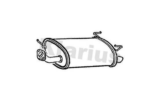 Exhaust backbox / end silencer