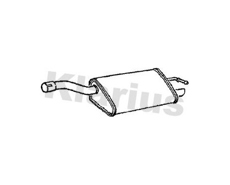Exhaust backbox / end silencer