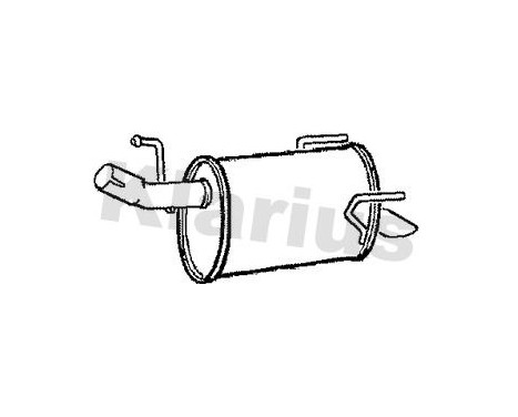 Exhaust backbox / end silencer