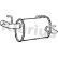 Exhaust backbox / end silencer