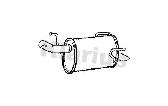 Exhaust backbox / end silencer