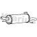 Exhaust backbox / end silencer