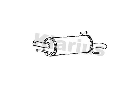 Exhaust backbox / end silencer