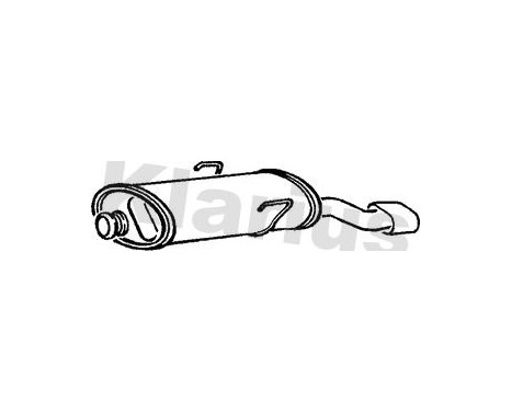Exhaust backbox / end silencer