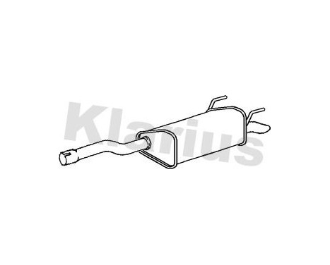 Exhaust backbox / end silencer