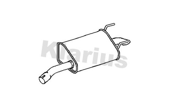 Exhaust backbox / end silencer