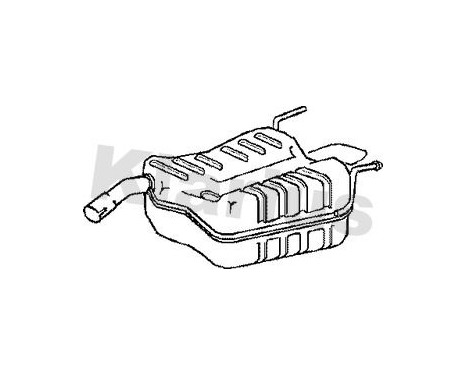 Exhaust backbox / end silencer