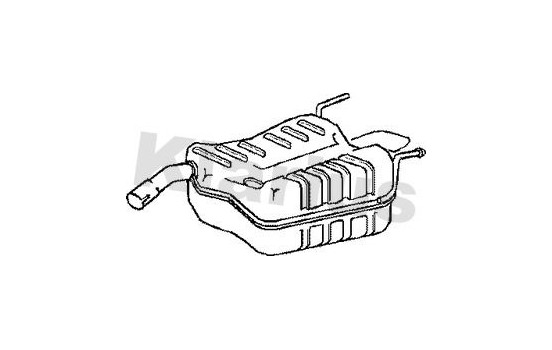 Exhaust backbox / end silencer