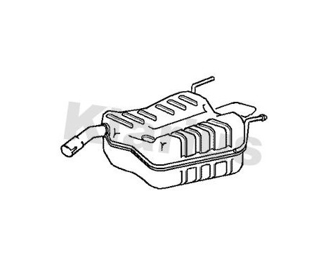 Exhaust backbox / end silencer