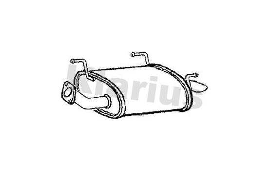 Exhaust backbox / end silencer