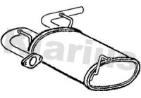 Exhaust backbox / end silencer