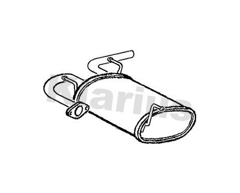 Exhaust backbox / end silencer