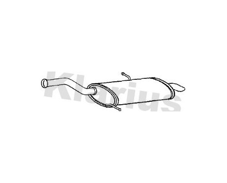 Exhaust backbox / end silencer